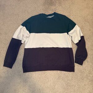 Men’s Original Use Colorblock Crewneck Sweatshirt XL Pullover